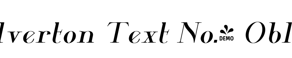  DEMO Wolverton Text No.3 Oblique Regular