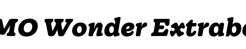 FSP DEMO Wonder Extrabold Italic