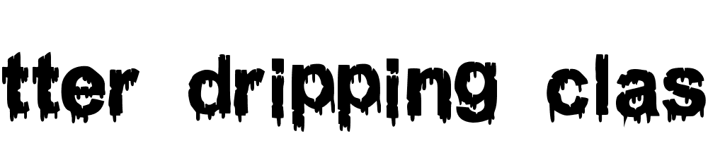 Woodcutter_dripping_classic_font