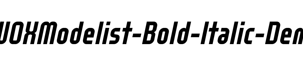 WOXModelist-Bold-Italic-Demo