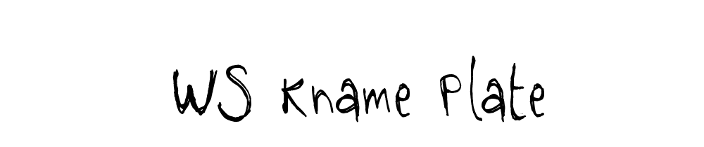 Ws Kname Plate