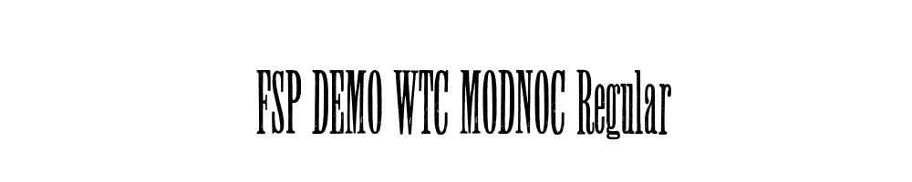 FSP DEMO WTC MODNOC Regular