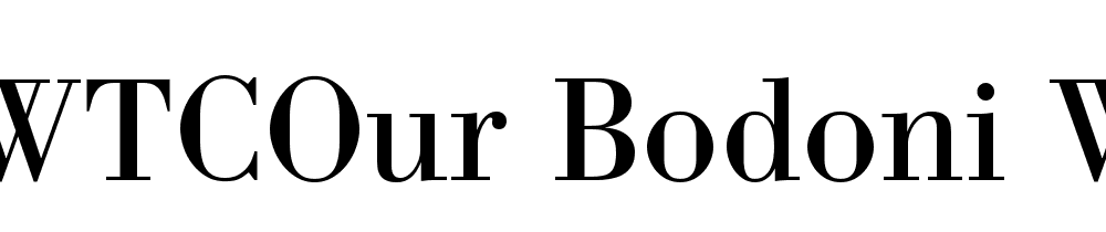 Wtcour Bodoni W