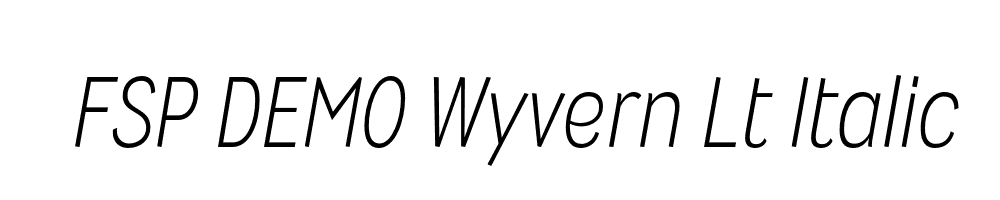 FSP DEMO Wyvern Lt Italic