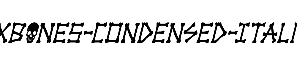 xBONES-Condensed-Italic