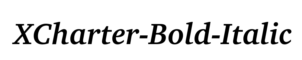 XCharter-Bold-Italic