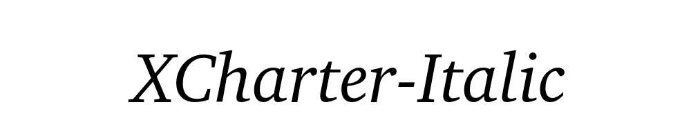 XCharter-Italic