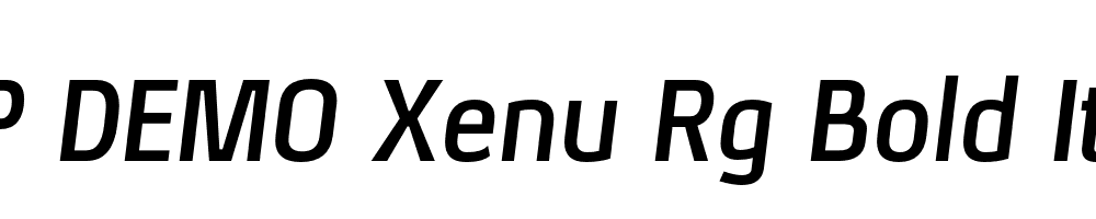 FSP DEMO Xenu Rg Bold Italic