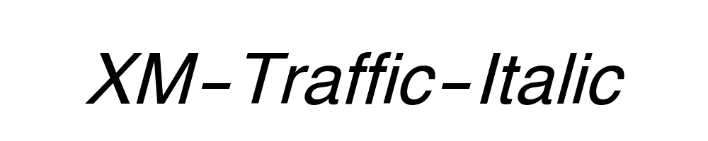 XM-Traffic-Italic