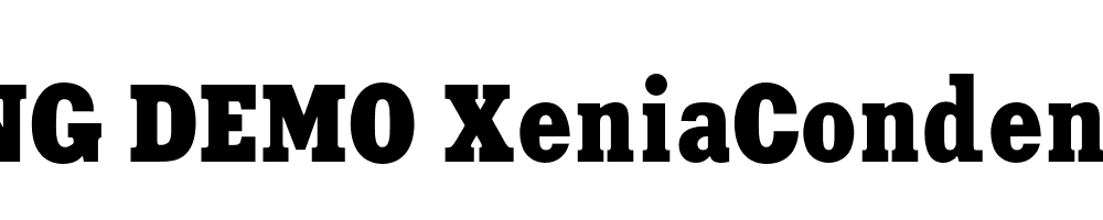  DEMO XeniaCondensed Regular