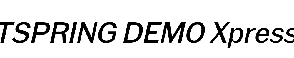  DEMO Xpress Italic