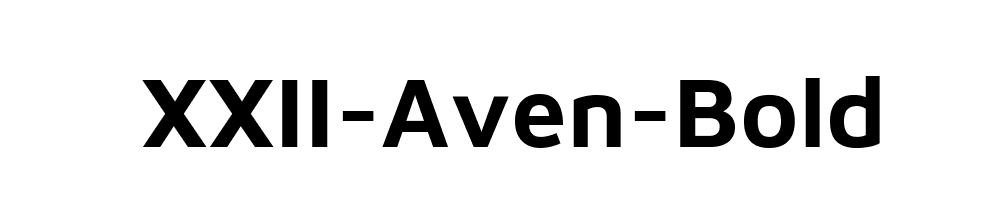 XXII-Aven-Bold