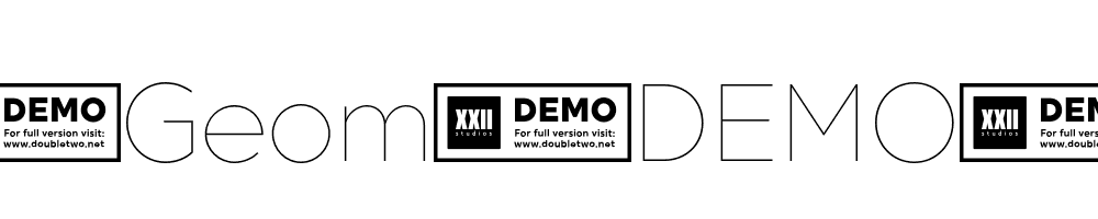 XXII-Geom-DEMO-Thin