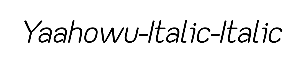 Yaahowu-Italic-Italic