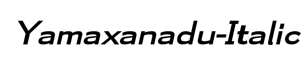 Yamaxanadu-Italic