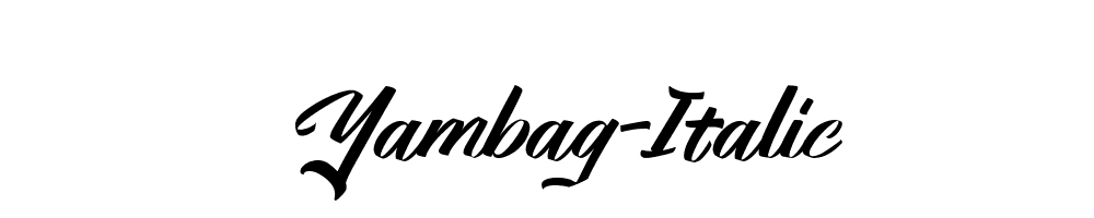 Yambag-Italic