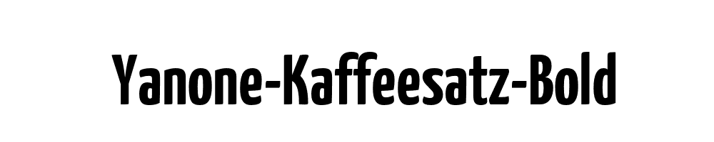 Yanone-Kaffeesatz-Bold