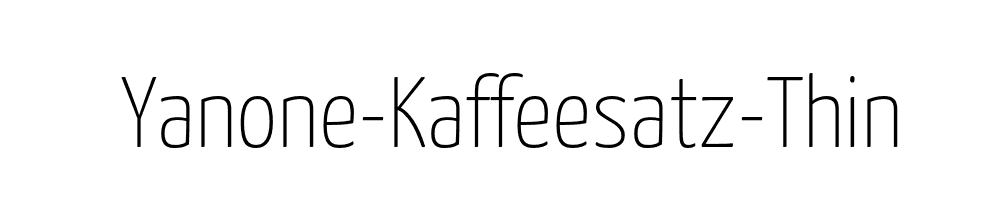 Yanone-Kaffeesatz-Thin