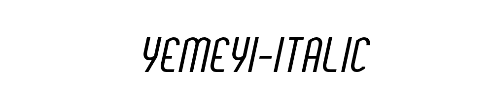 Yemeyi-Italic