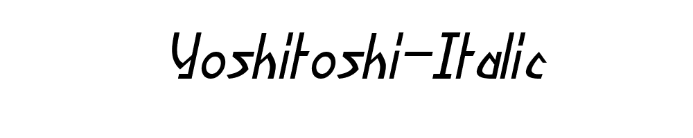 Yoshitoshi-Italic