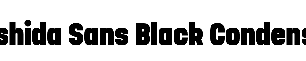  DEMO Yoshida Sans Black Condensed Regular