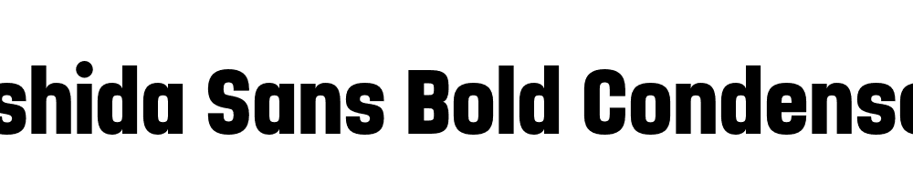  DEMO Yoshida Sans Bold Condensed Regular