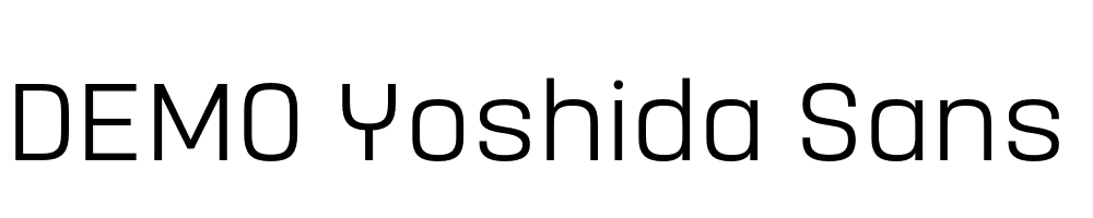  DEMO Yoshida Sans Light Regular