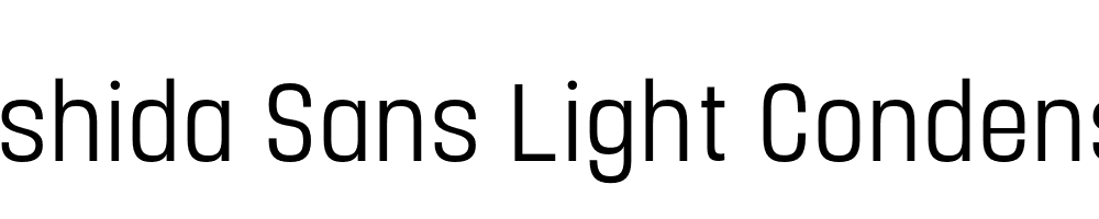  DEMO Yoshida Sans Light Condensed Regular