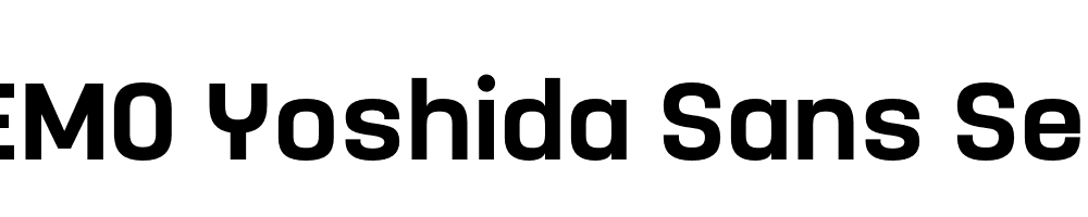  DEMO Yoshida Sans Semi Bold Regular