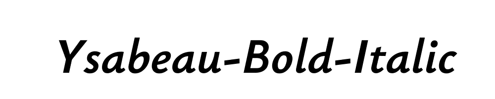 Ysabeau-Bold-Italic