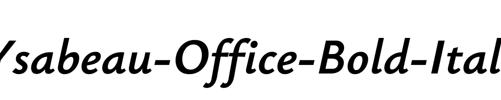 Ysabeau-Office-Bold-Italic