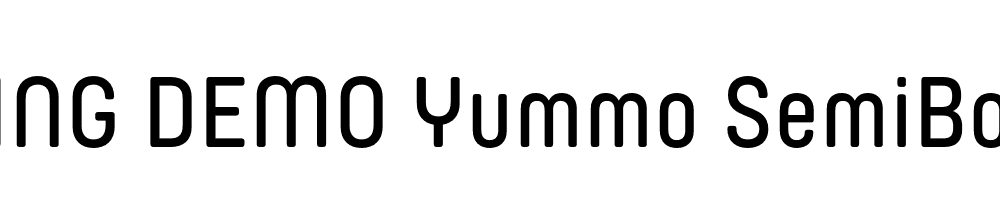  DEMO Yummo SemiBold Regular