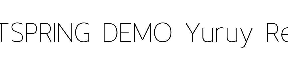  DEMO Yuruy Regular