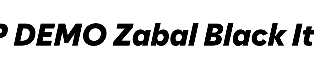 FSP DEMO Zabal Black Italic