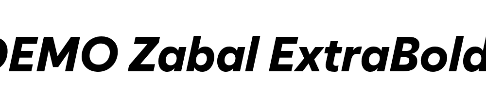 FSP DEMO Zabal ExtraBold Italic