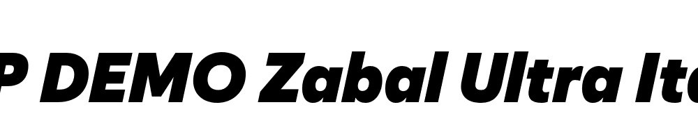 FSP DEMO Zabal Ultra Italic