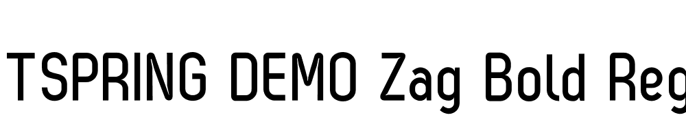  DEMO Zag Bold Regular