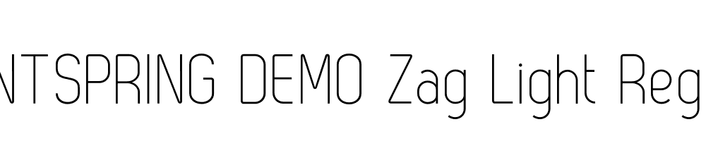  DEMO Zag Light Regular