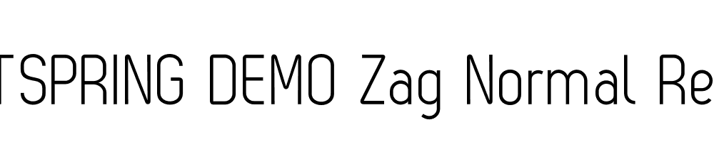  DEMO Zag Normal Regular