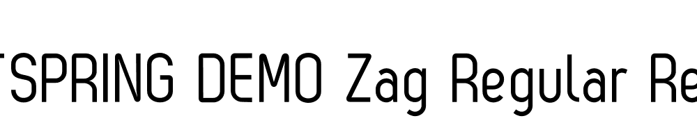  DEMO Zag Regular Regular