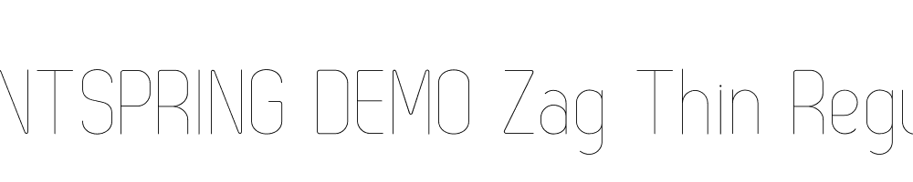  DEMO Zag Thin Regular