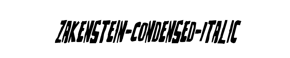 Zakenstein-Condensed-Italic