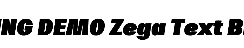  DEMO Zega Text Black Italic