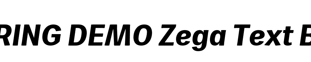  DEMO Zega Text Bold Italic