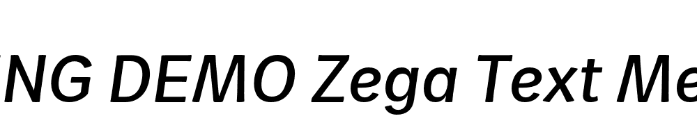  DEMO Zega Text Medium Italic