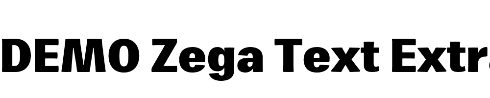  DEMO Zega Text Extrabold Regular