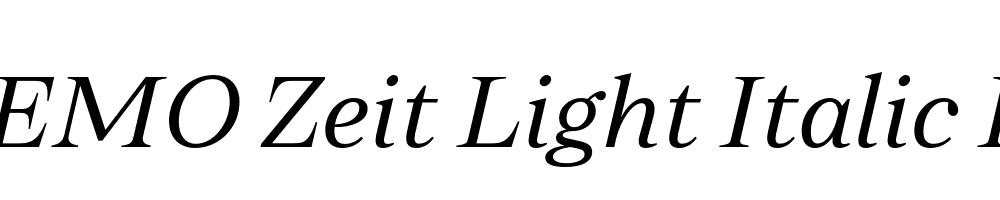 FSP DEMO Zeit Light Italic Regular