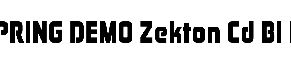  DEMO Zekton Cd Bl Regular