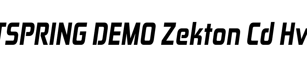  DEMO Zekton Cd Hv Italic