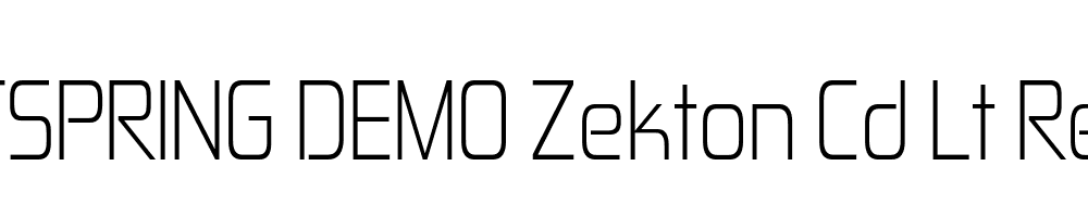  DEMO Zekton Cd Lt Regular